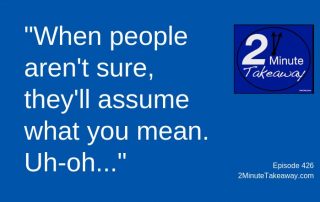 High Price of Confusion, 2 Minute Takeaway Podcast, Ken Okel, motivational speaker Orlando Miami Florida