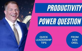 Productivity Power Question, Ken Okel,keynote Speaker Orlando Florida Miami