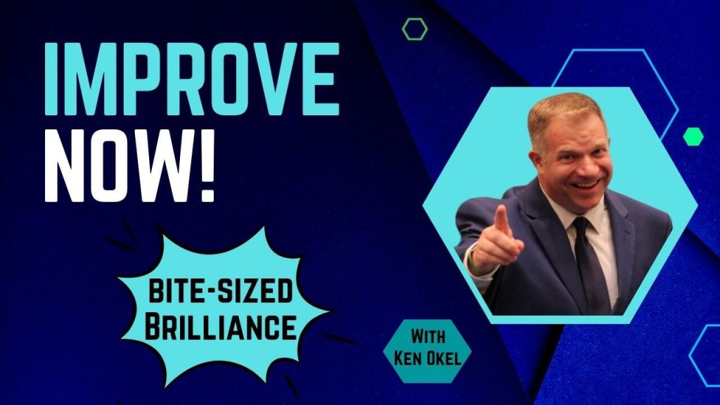 Embrace Self-Improvement, Bite-Sized Brilliance, Ken Okel, Keynote Speaker Miami Orlando Florida