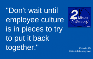 How to Prevent Poor Employee Engagement, 2 Minute Takeaway Podcast 654, Ken Okel, motivational keynote speaker Orlando Miami Florida