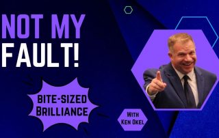 Blamed for a Bad Outcome at Work, Ken Okel, Keynote Speaker Miami Orlando Florida