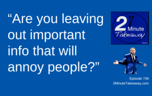 What Must Be in Your Out of Office Message, Episode 736, 2 Minute Takeaway podcast, Ken Okel